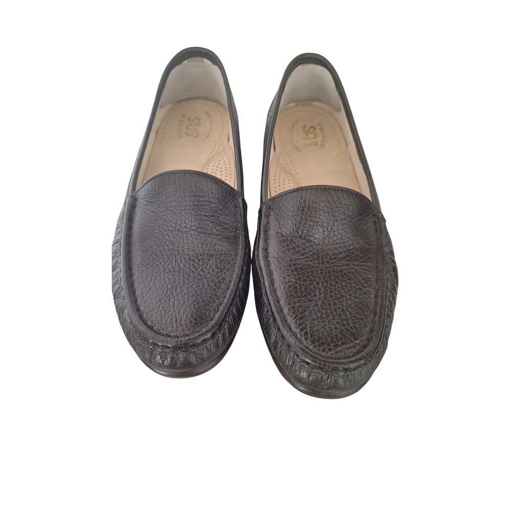 SAS Tripad Comfort Womens 9.5 W Black  Pebbled Leather Loafers A1105206 09